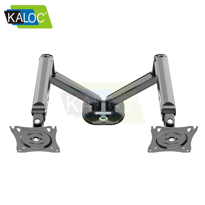 KALOC DS200-2B Ergonomic Dual Monitor Arm, Gas Spring & USB Extension & Cable Management for 17 to 32 Inch Screens (Up to 9kg)