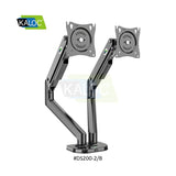KALOC DS200-2B Ergonomic Dual Monitor Arm, Gas Spring & USB Extension & Cable Management for 17 to 32 Inch Screens (Up to 9kg)