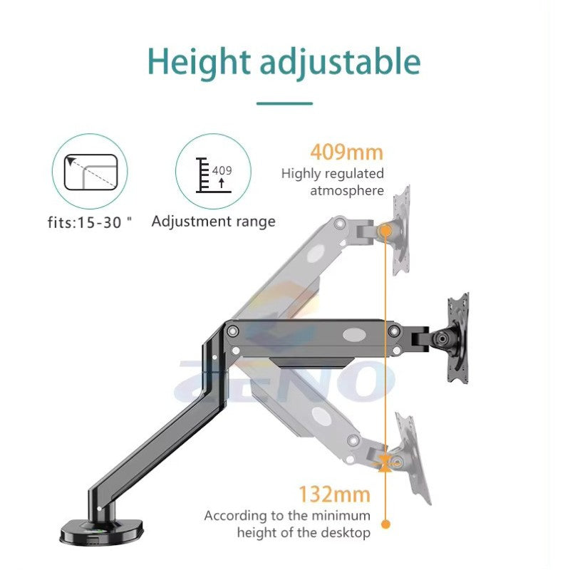 KALOC DY1 H2S Adjustable Single Arm for Laptops up to 17.3 Inches