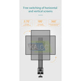 KALOC DZ100J IRONBOUND Stability Monitor Arm, High-Grade Steel Mount for 17-32 inch Screens