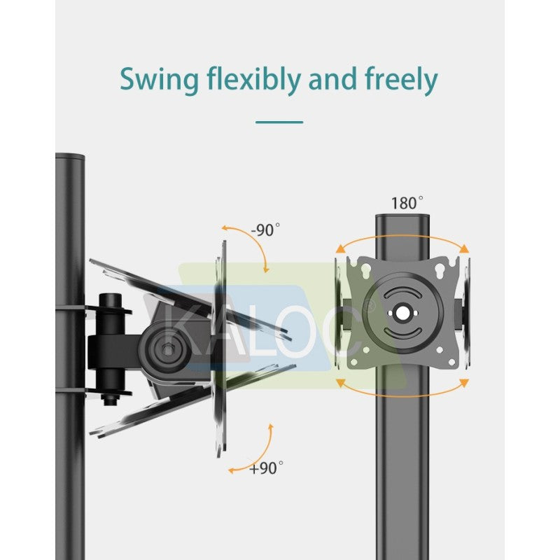 KALOC DZ100J IRONBOUND Stability Monitor Arm, High-Grade Steel Mount for 17-32 inch Screens