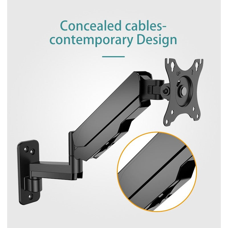 KALOC M520 STUDIO PRO Ergonomic Wall-Mount Monitor Arm, Gas Spring technology & Cable Management for 17-35 Inch Screens