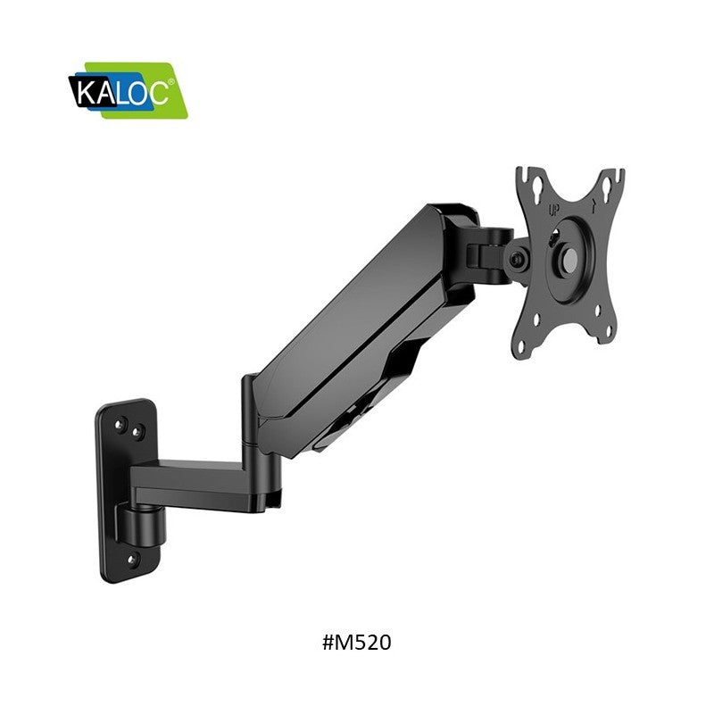 KALOC M520 STUDIO PRO Ergonomic Wall-Mount Monitor Arm, Gas Spring technology & Cable Management for 17-35 Inch Screens