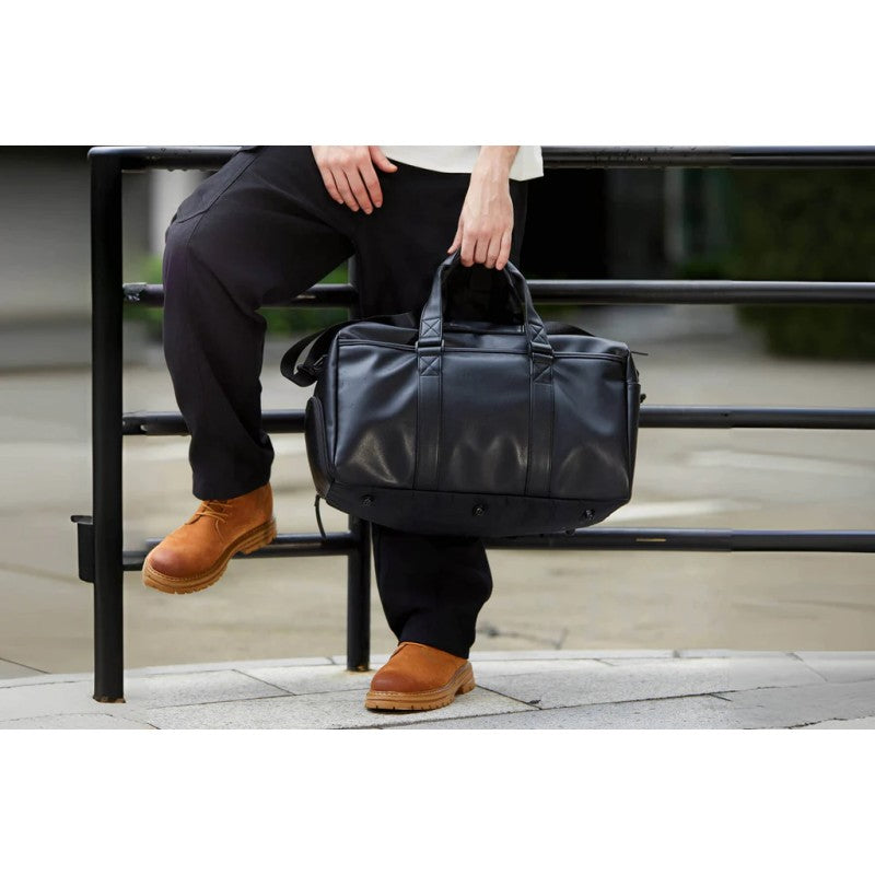 Kingsons KS3332W 29L Travel & Gym Duffle Bag – Waterproof PU Leather, Shoe Compartment & Wet Storage