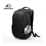 Kingsons Large & Multifunctional Design Backpack KS3140W Black, Water-resistant, shock-resistant, Ergonomic Design