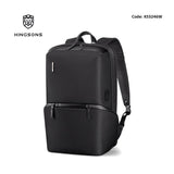 Kingsons Premium Leather Backpack KS3246W Black, Water-resistant, Light Weight