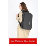KINGSONS/VGOAL Backpack with Lock Password KS3149W/FG6303W, Dark Gray, Water-resistant, Light Weight