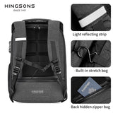 KINGSONS/VGOAL Backpack with Lock Password KS3149W/FG6303W, Dark Gray, Water-resistant, Light Weight
