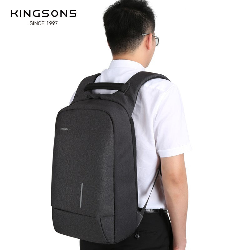 KINGSONS/VGOAL Backpack with Lock Password KS3149W/FG6303W, Dark Gray, Water-resistant, Light Weight