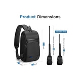 KINGSONS/VGOAL FG6307W Premium Sling Backpack – High-Quality Water-Resistant Crossbody Bag, with USB Charging & Ergonomic Strap
