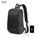 KINGSONS/VGOAL FG6307W Premium Sling Backpack – High-Quality Water-Resistant Crossbody Bag, with USB Charging & Ergonomic Strap