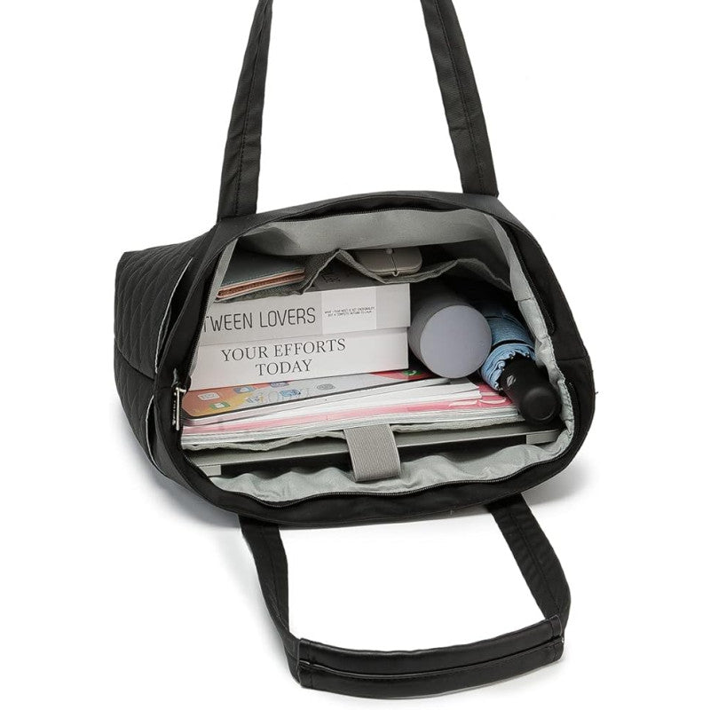 Kinmac 15.6″ Women's Laptop Tote – Chic, Spacious Work-Ready Handbag