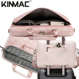 Kinmac 360° Shockproof Embossed Leather Laptop Case KMC472-73 Cloud Flower with Military Grade Protection