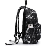 Kinmac Backpack KMB437 Black Marble, Fashion Design, High Quality, Soft Interior Lining & Water-resistant