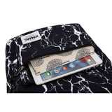 Kinmac Backpack KMB437 Black Marble, Fashion Design, High Quality, Soft Interior Lining & Water-resistant