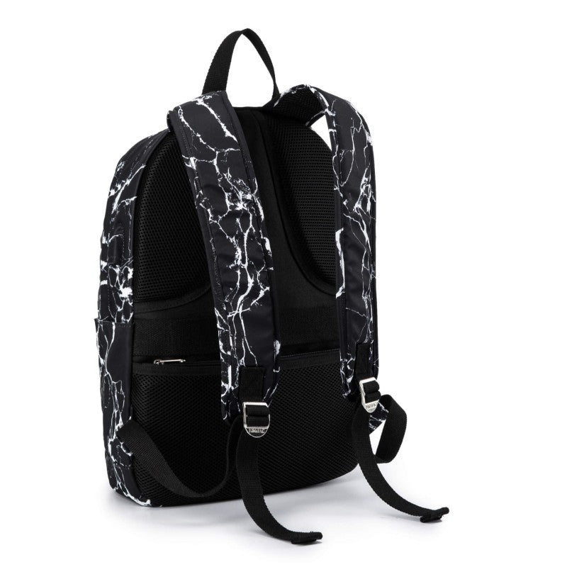 Kinmac Backpack KMB437 Black Marble, Fashion Design, High Quality, Soft Interior Lining & Water-resistant