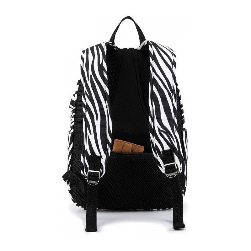Kinmac Backpack KMB440 Zebra, Fashion Design, High Quality, Soft Interior Lining & Water-resistant