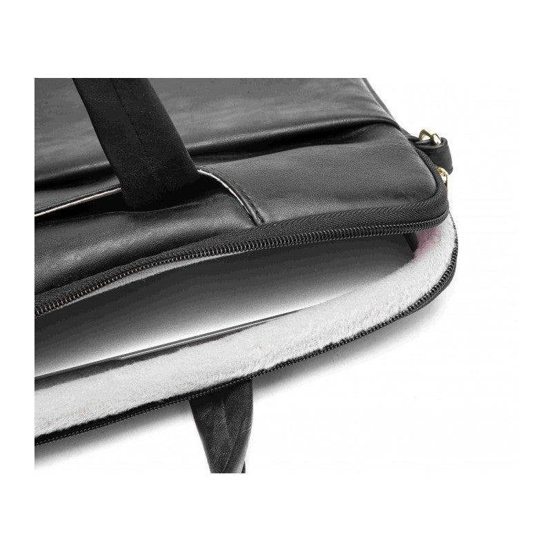 Kinmac Business Laptop Bag KMC426-27 Black PU, High Quality, Soft Interior Lining & Water-resistant