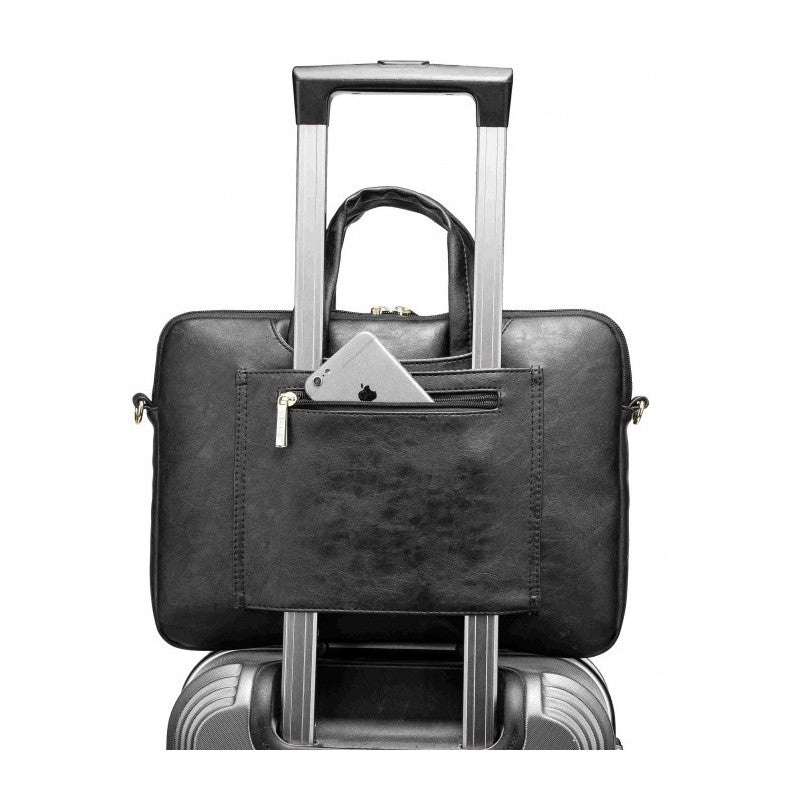 Kinmac Business Laptop Bag KMC426-27 Black PU, High Quality, Soft Interior Lining & Water-resistant