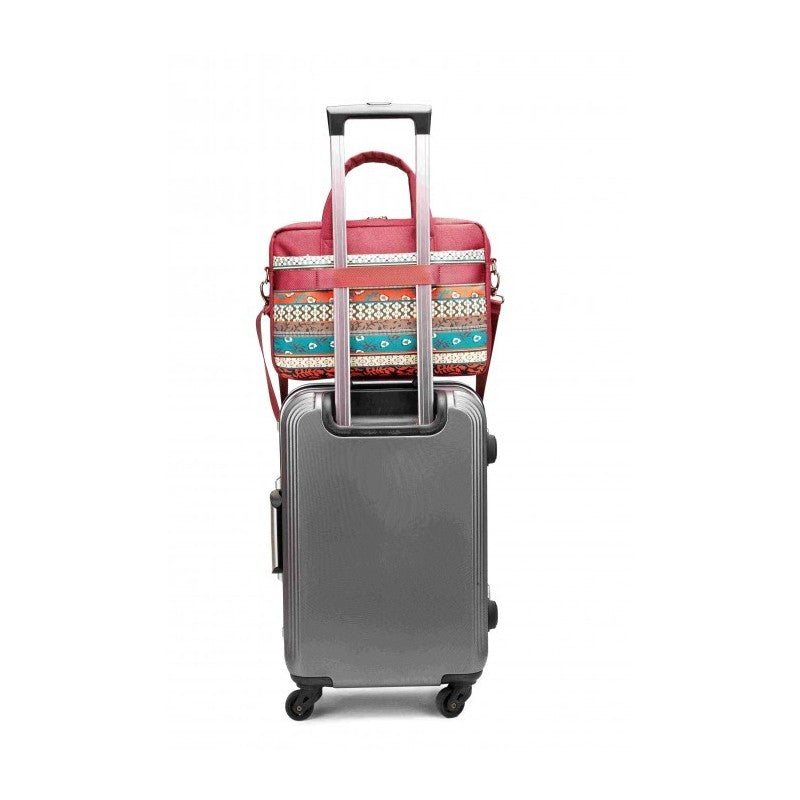 Kinmac Business Laptop Bag KMC424-25 Red Bohemian, Durable and Water-resistant