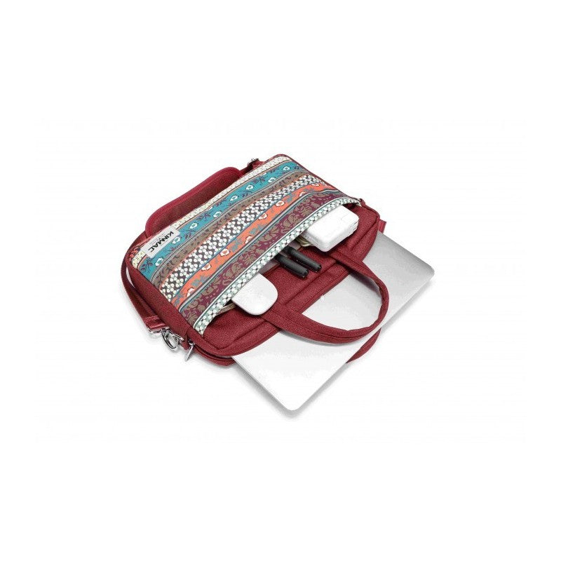 Kinmac Business Laptop Bag KMC424-25 Red Bohemian, Durable and Water-resistant