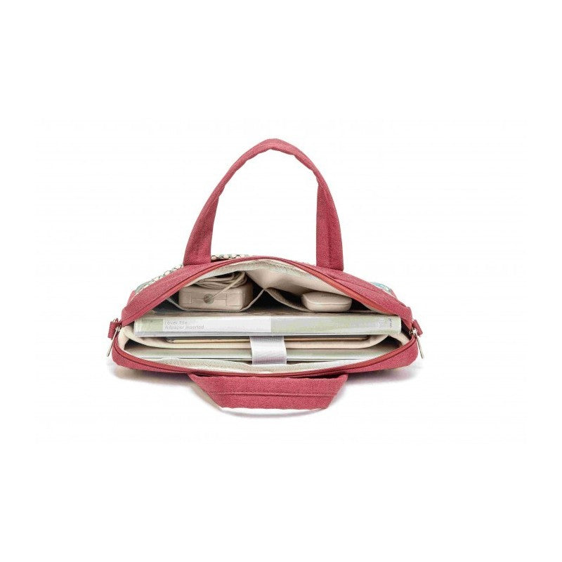 Kinmac Business Laptop Bag KMC424-25 Red Bohemian, Durable and Water-resistant