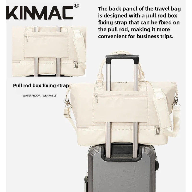 KINMAC The Ultimate 3-in-1 KMC480 Travel Duffel Water-Resistant Weekender with Shoe Compartment & Laptop Sleeve