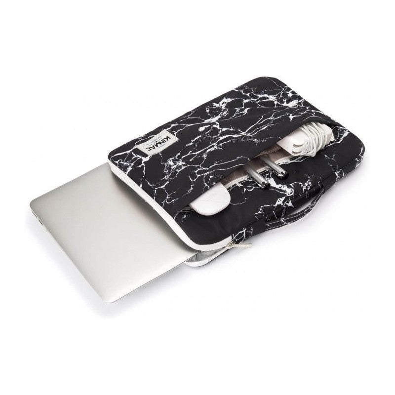 Kinmac Vertical Design Sleeve KMS401-442 Black Marble, Full Protection & Water-resistant