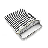 Kinmac Vertical Design Sleeve KMS406-444 Black Stripe, Full Protection & Water-resistant