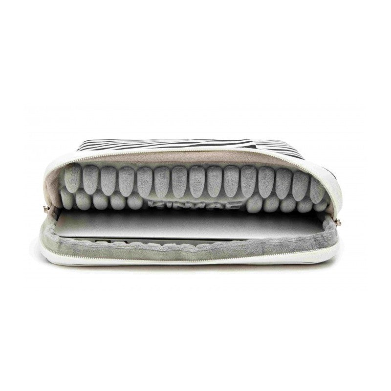 Kinmac Vertical Design Sleeve KMS406-444 Black Stripe, Full Protection & Water-resistant