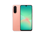 Samsung Galaxy A26 5G Peach Pink, front and back