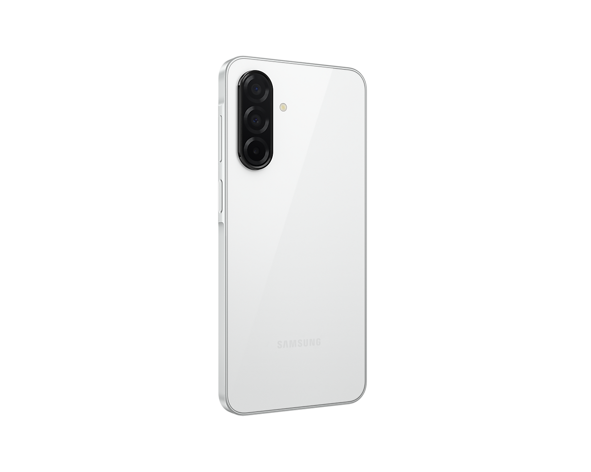 Samsung Galaxy A26 5G White, back, angled