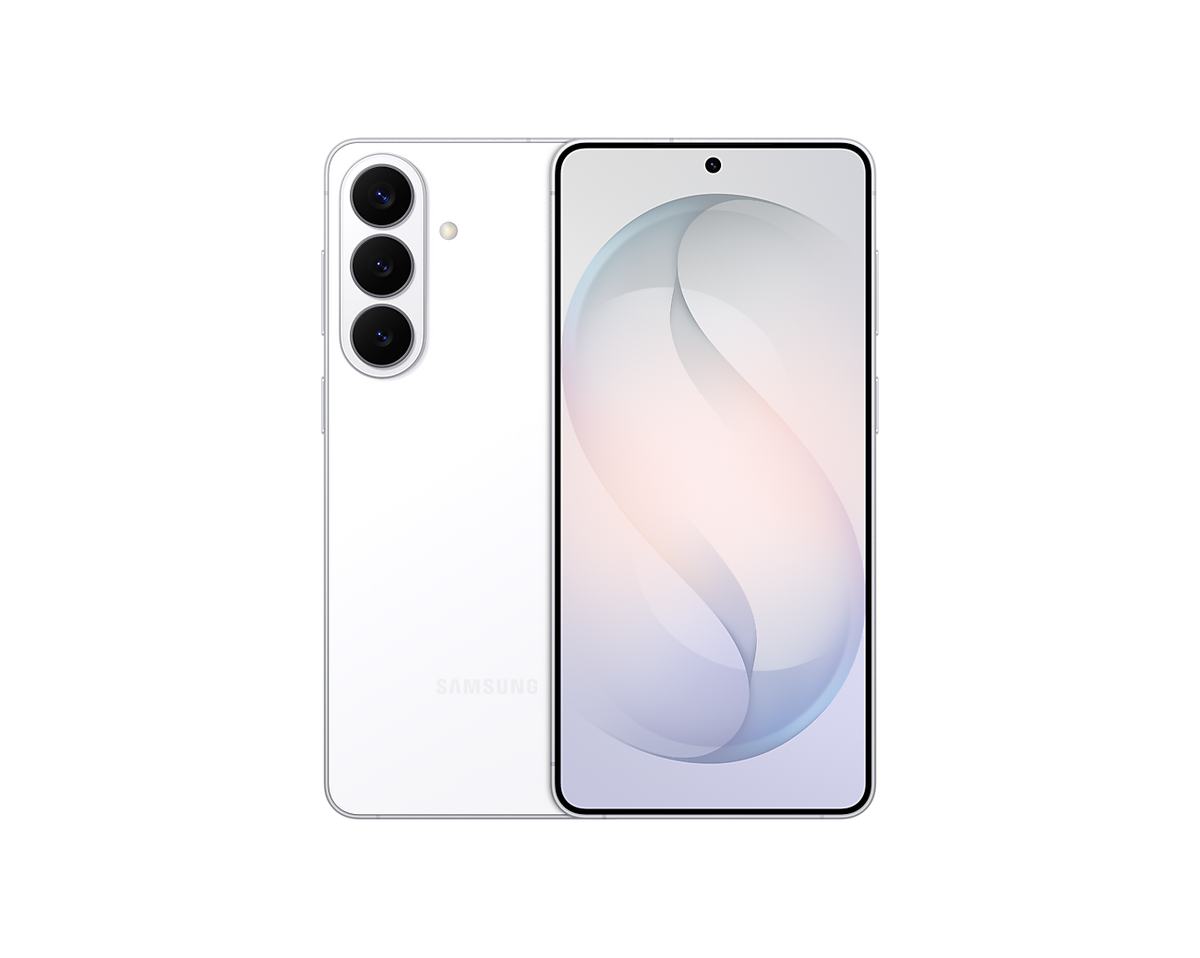 Samsung Galaxy S26 Plus White, front and back