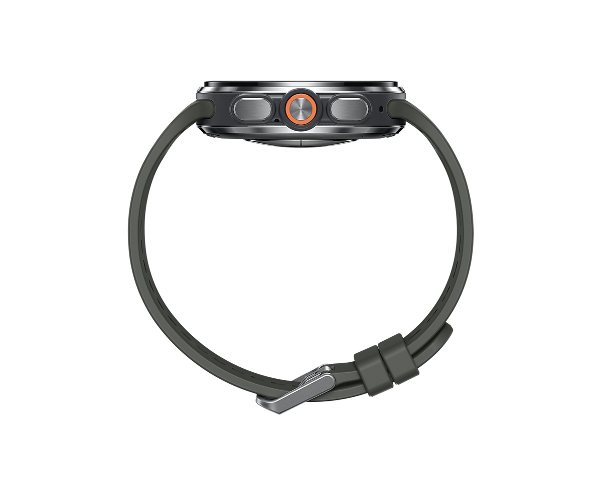 Samsung Galaxy Watch Ultra 2 47mm Titanium Silver, side profile