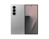 Samsung Galaxy Z Fold 7 Silver Shadow, unfolded, back and cover screen