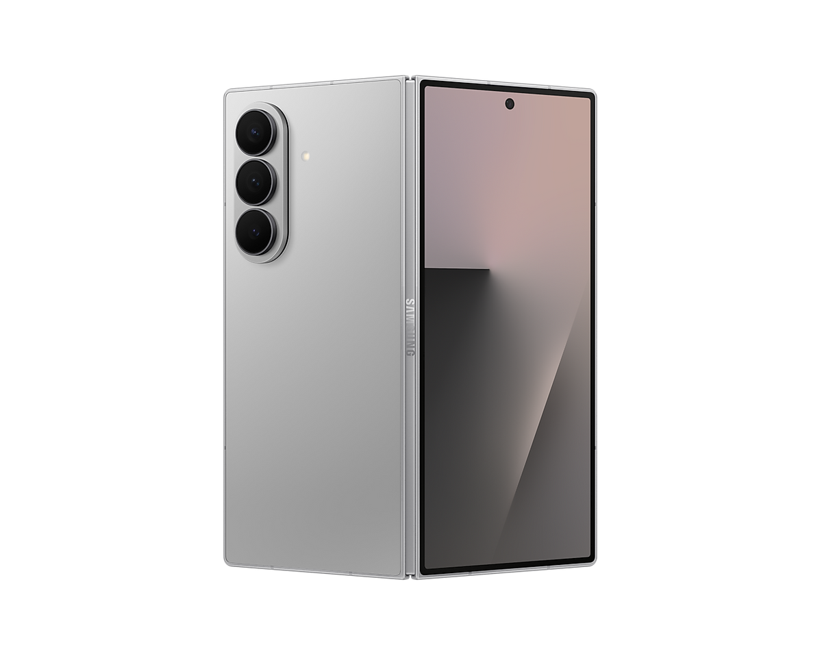 Samsung Galaxy Z Fold 7 Silver Shadow, front and back