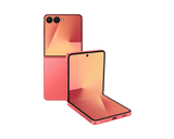Samsung Galaxy Z Flip 7 Coralred, front and back