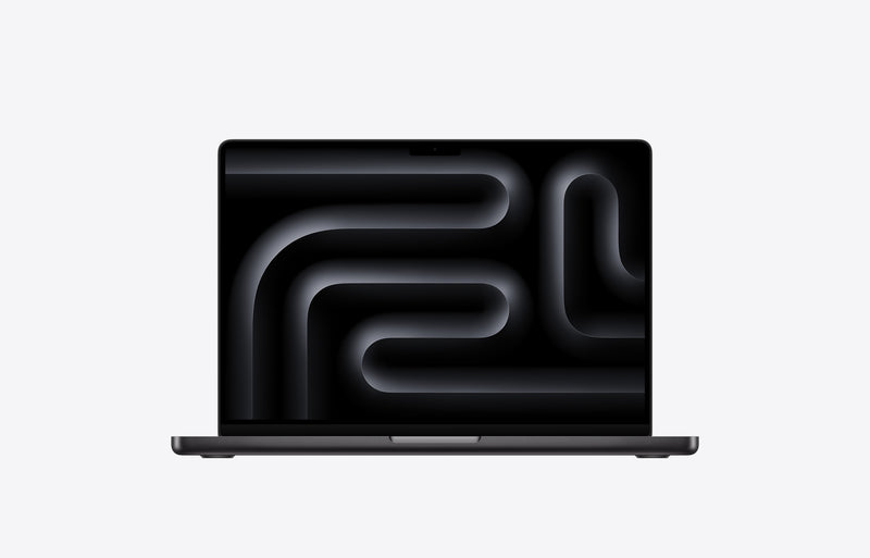 MacBook Pro 14-inch M5 Space Black, front open