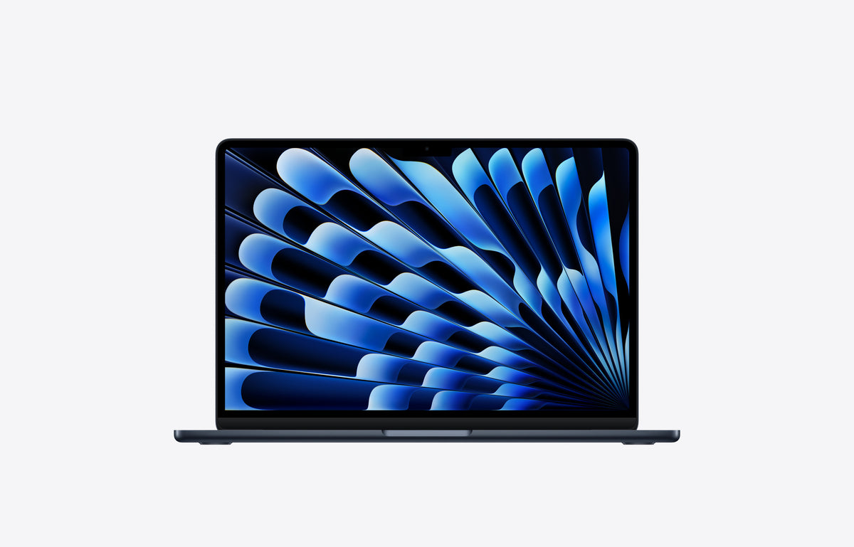 MacBook Air 13-inch M5 Midnight, front open