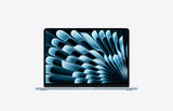 MacBook Air 13-inch M5 Sky Blue, front open