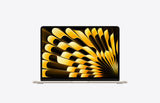 MacBook Air 13-inch M5 Starlight, front open