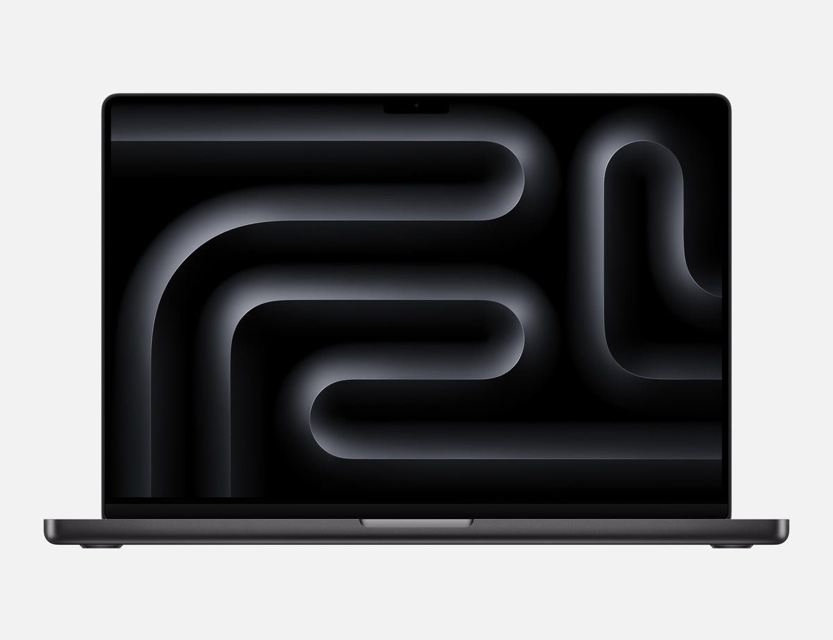 MacBook Pro 16-inch M4 Pro Space Black, front open