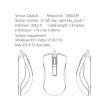 Micropack Comfy Gift M-100, USB Wired Mouse