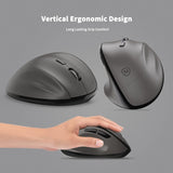 Micropack MP-V01W Silent, 1600Dpi, Ergonomic Wireless Mouse, Maximum Comfort Reduce palm fatigue when use for long time Gray