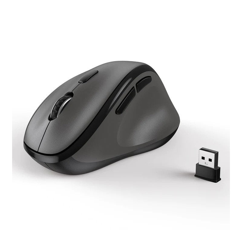 Micropack MP-V01W Silent, 1600Dpi, Ergonomic Wireless Mouse, Maximum Comfort Reduce palm fatigue when use for long time Gray