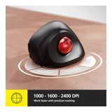 Micropack MP-V02W Silent, Vertical Trackball Wireless Mouse, 2400DPI, Ergonomic Design for maximum Comfort