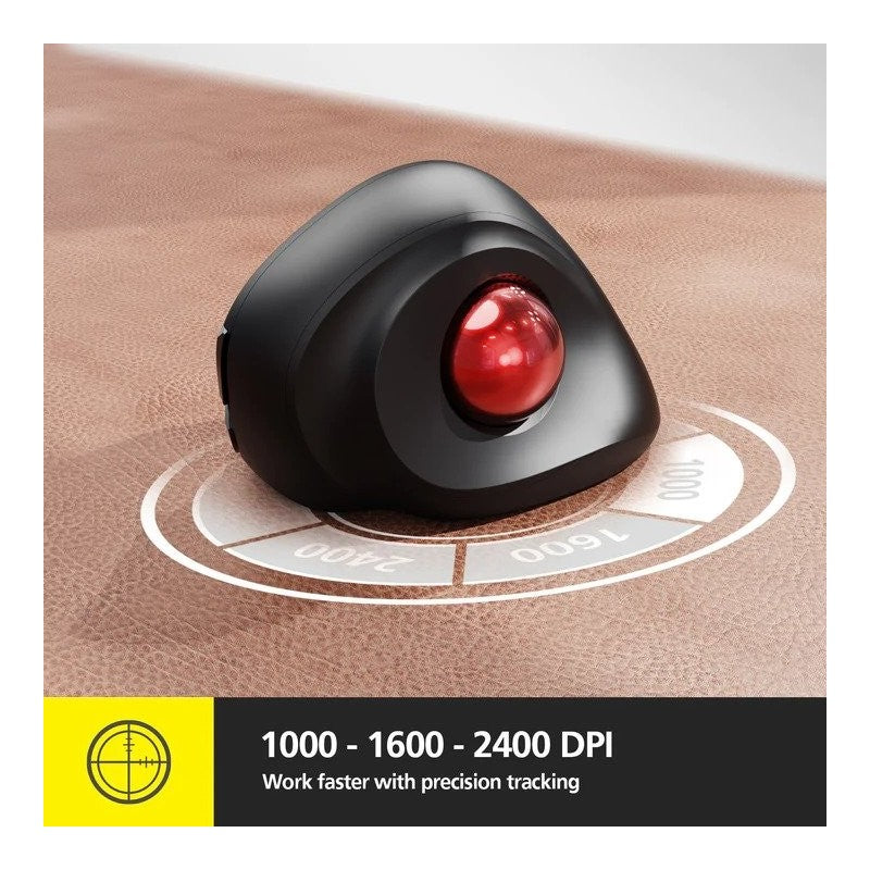 Micropack MP-V02W Silent, Vertical Trackball Wireless Mouse, 2400DPI, Ergonomic Design for maximum Comfort