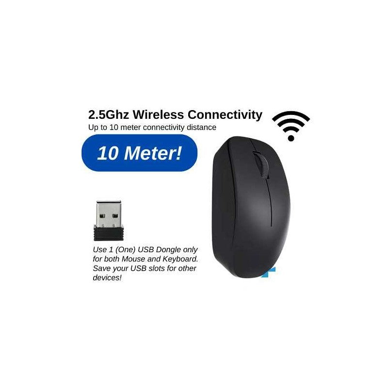 Mikuso KB-C019 Wireless Combo Keyboard & Mouse
