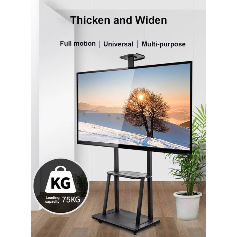 Movable Floor TV Stand - Adjustable, Fits 32 to 80 Inch Screens HT1700