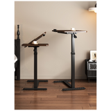 Multi-Function Height-Adjustable Desk - Side Bed Table – Ergonomic Sit-Stand Workstation White